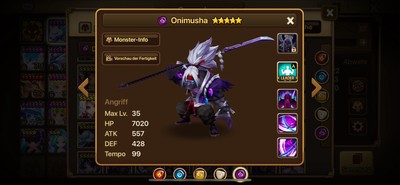 STARTER SUMMONERS WAR Europe : Dark Dragon Knight / Ragdoll EUR 30,00 - FR