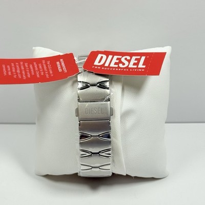 Diesel DZ2212 D-Sruptor White Sunray Dial Teal Crystal Stainless Men’s Watch DZ2212 – ELI ADAMS JEWELERS main image 2