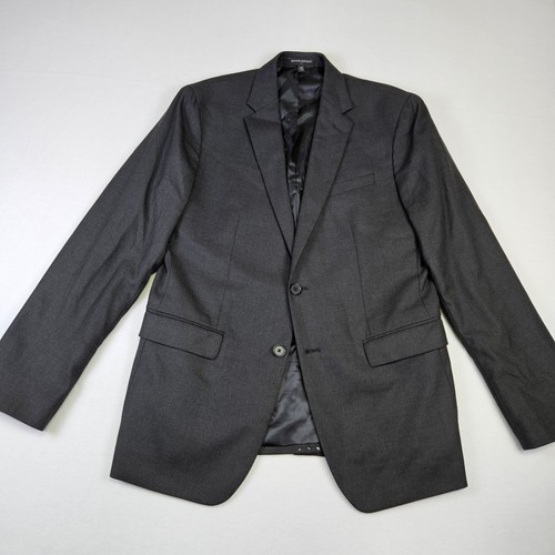 Banana Republic Mens Blazer Nailshead 40R Charcoal Gray 792939 Slim Suit Jacket
