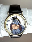 VTG Timex Disney Eeyore Quartz Watch Unisex Silver Leather Analog New Battery