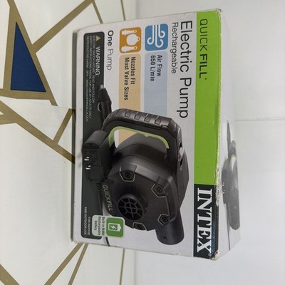 Intex Quick-Fill Rechargeable Electric Air Pump 650 L/min Inflatable Mattresses