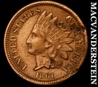 1861 Indian Head Cent- Extra Fine Detail- Semi Key Better Date No Reserve #J3422