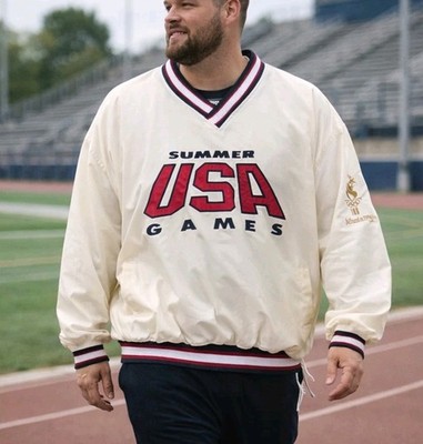 VTG Starter Mens 1996 Atlanta Summer Olympics Windbreaker Jacket Sz XL USA Games
