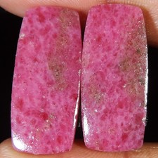 (12x28x03 MM) 47.55 Carat. Naturel Rhodonite Paire Coussin Forme Ample Gemme