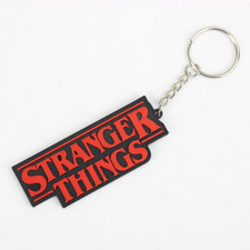 Stranger Things Keychain Charm Logo Netflix Sci-Fi TV Show Gift Keyring