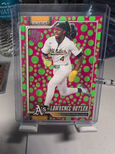 2026 Topps Baseball Lawrence Butler Holiday Polka Dots Green/Pink #324 Athletics