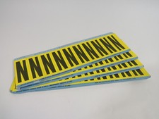 Brady Y225-N Self-Stick Letter Labels - N - Lot of 4 Sheets ! NOP !