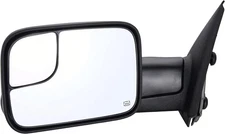 Towing Mirror Replacement Fit for 02-08 DodgeRam 1500 driver Side, Black 
