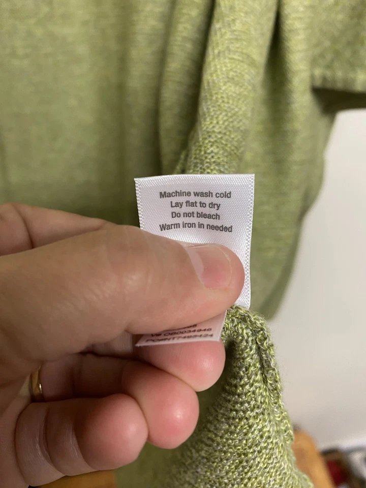 Cárdigan Sahalie Mujer Frente Abierto Talla XL Verde Tejido Texturizado Oficina Academia Foto 4 de 4