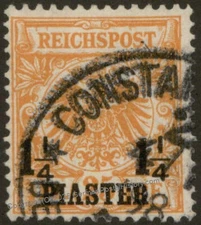 Germany 1889 Turkey Mi9 25pf 1 1/4Pi Constantinople 2 Used 105472