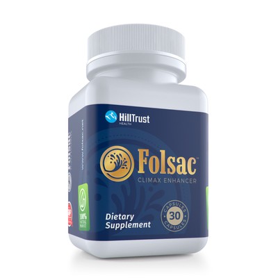 Folsac Climax Enhancer - 30 Count Bottle | Intense Ejaculation Sex Supplement