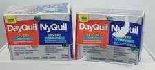 2 Vicks DayQuil NyQuil Severe Cough, Cold & Flu Relief LiquiCaps, 24 Ct EACH