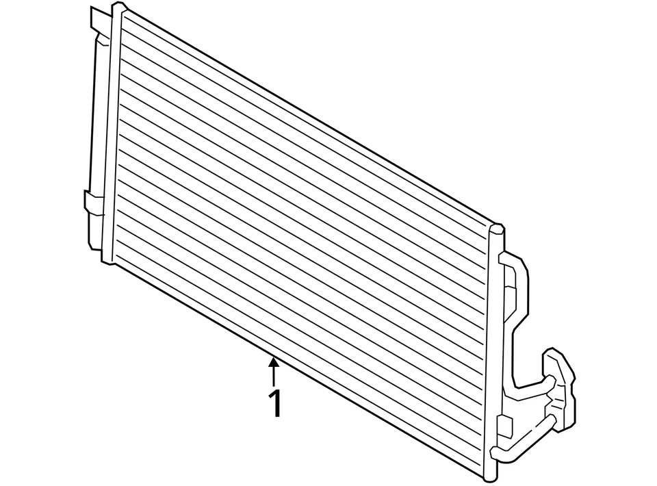 Condensador de CA sin bomba de calor Hvac para 14-20 BMW i3 2574503 Foto 4 de 4