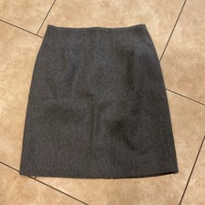 VTG JG Hook 100 Wool Dark Gray Penci Skirt Size 10P