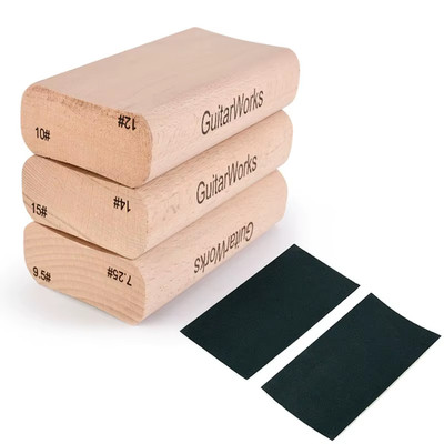 Guitar Dual Purpose Radius Fret Leveling Sanding Block Luthier Tool for Guitar F