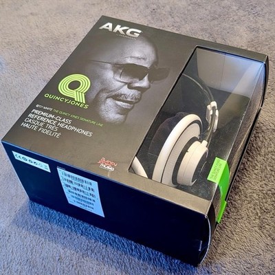 AKG Q 701 Headband Headphones - White/Lime for sale online | eBay