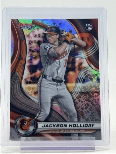 JACKSON HOLLIDAY 2024 BOWMAN'S BEST ROOKIE REFRACTOR ORIOLES RC Q1739