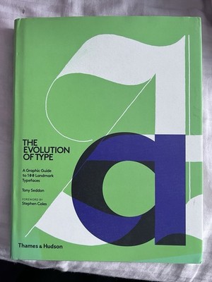 EVOLUTION OF TYPE: A GRAPHIC GUIDE TO 100 LANDMARK By Tony Seddon Excellent