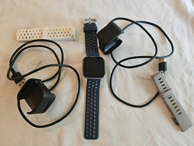 Fitbit Versa 2 Fitness Smart Watch Activity Tracker FB507, Chargers, Bands