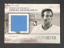 2011 In The Game Heroes and Prospects Heroes MEM Lou Brock #HM-01 Silver HOF