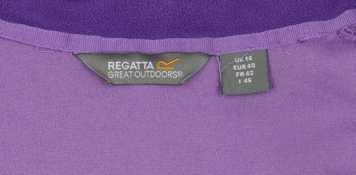 Regatta Purple Women's Fleece Waistcoat Size 14 - Picture 4 of 12