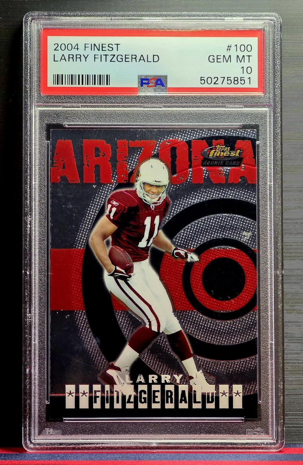 Larry Fitzgerald Finest #100 Base