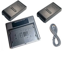 Combo Battery Charger 2 Batteries for Sony NP-55 NP-33 NP-68 CCD-550 NP-77