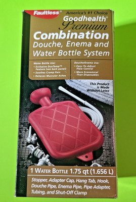 FAULTLESS PREMIUM COMBINATION DOUCHE, ENEMA WATER BOTTLE SYSTEM