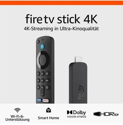 Amazon Fire TV Stick 4K | Wi-Fi 6 | Dolby Vision/ Atmos | HDR 10+ | NEU