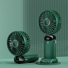 Portable Handheld Fan 4200mAh Rechargeable Mini Desk Fan with LED Display