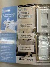 Feit Electric Wi-Fi Smart Dimmer 3 Way Single Pole Switch Google Assistant Alexa
