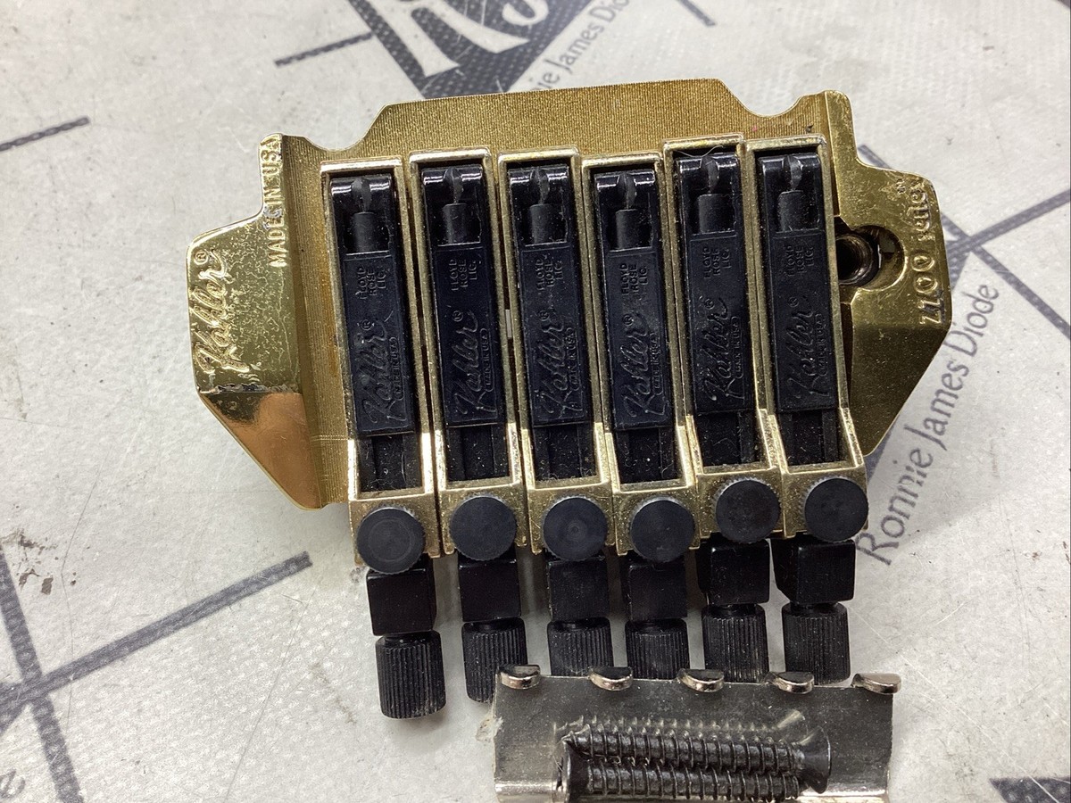 80's Kahler Killer 2700 Tremolo Bridge Vibrato Gold Black | eBay