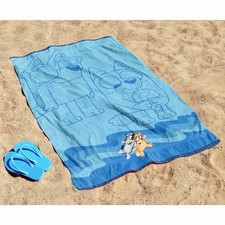 Bluey Children's Beach Towel 160x86cm 100% Cotton Durable & Quick Dry