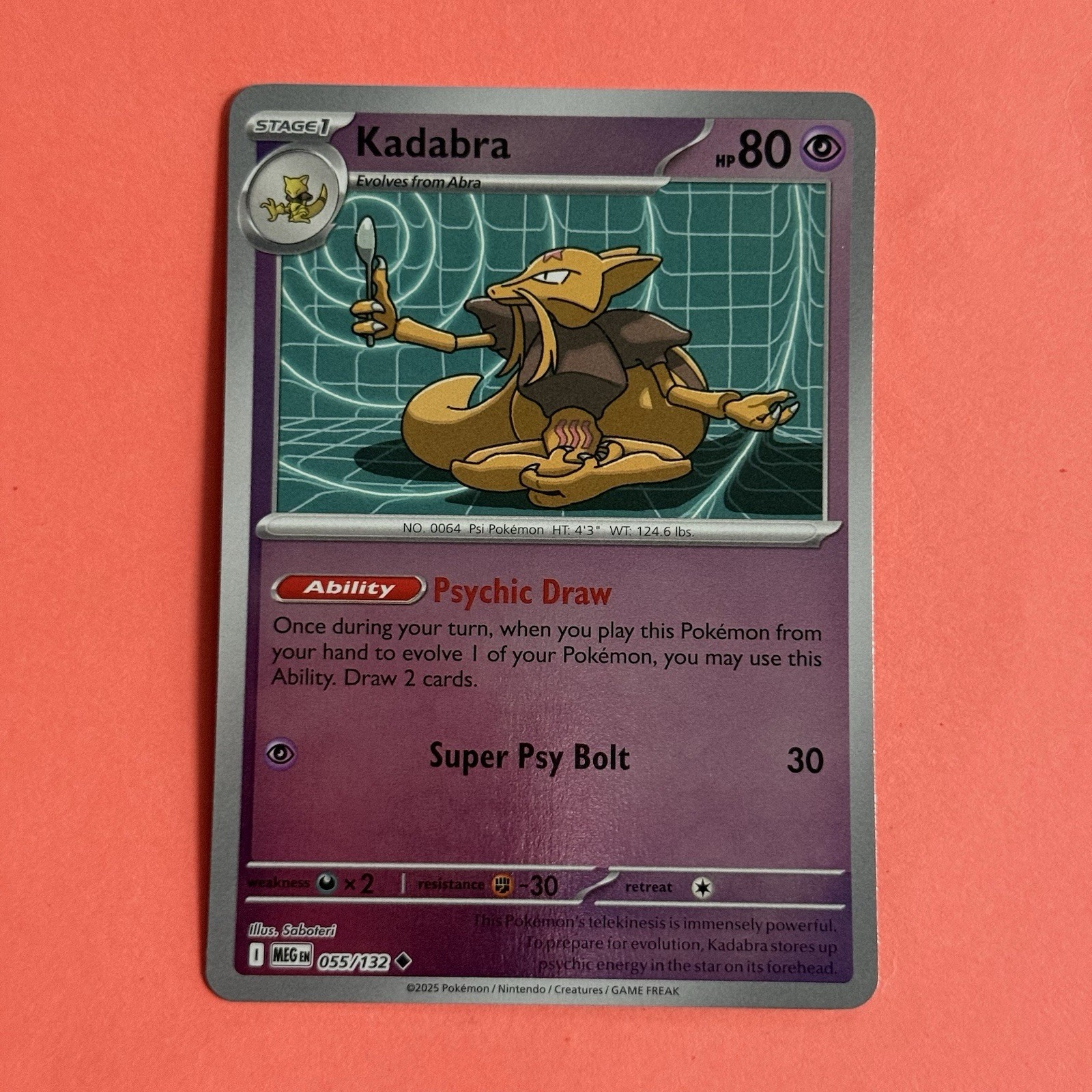 Kadabra 55/132 Reverse Holo ME Mega Evolution NM