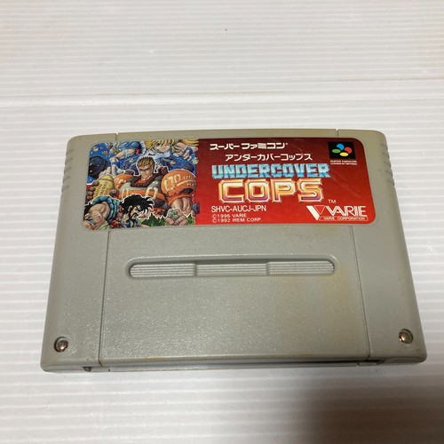 Nintendo Super Famicom Nes Undercover Cops Action Japan RARE