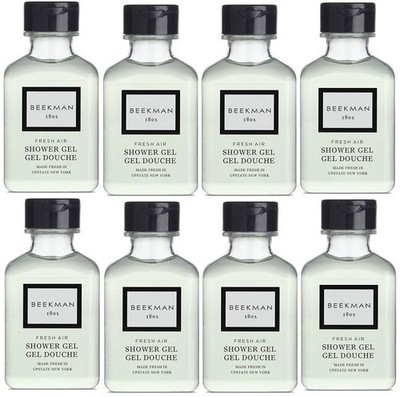 Beekman 1802 Fresh Air Shower Gel Lot of 8 Each 1oz Bottles. Total of 8oz