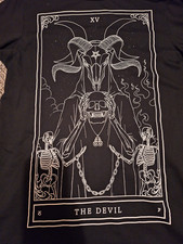 47% OFF KILLSTAR Long T-Shirt NEW 'The Devil' Tarot Card Size M Unisex Soul Card