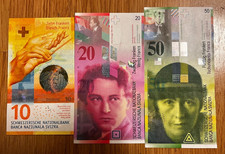 10 20 50 Schweizer Franken 2005 2006 2016 Banknote Geldschein