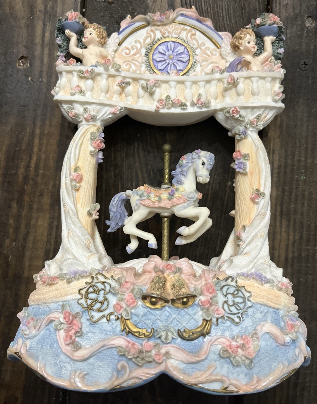 Vintage Victorian Carousel Music Box ALCAR013 “The Entertainer” *4F