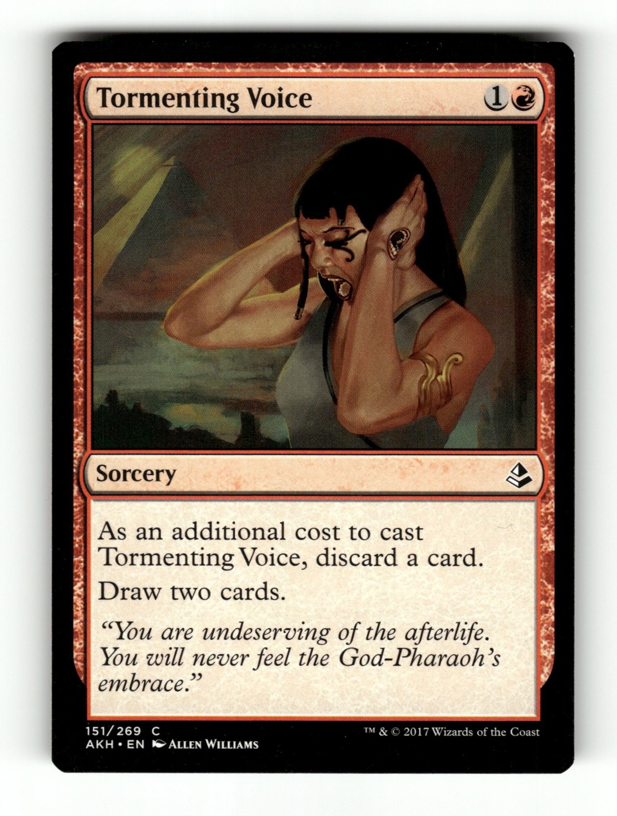 MTG - Tormenting Voice - Amonkhet - 151 - NM