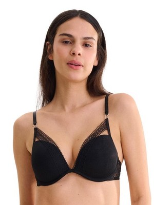 Lisca Push up BH 010389 Adventure in Garnet Red und Black