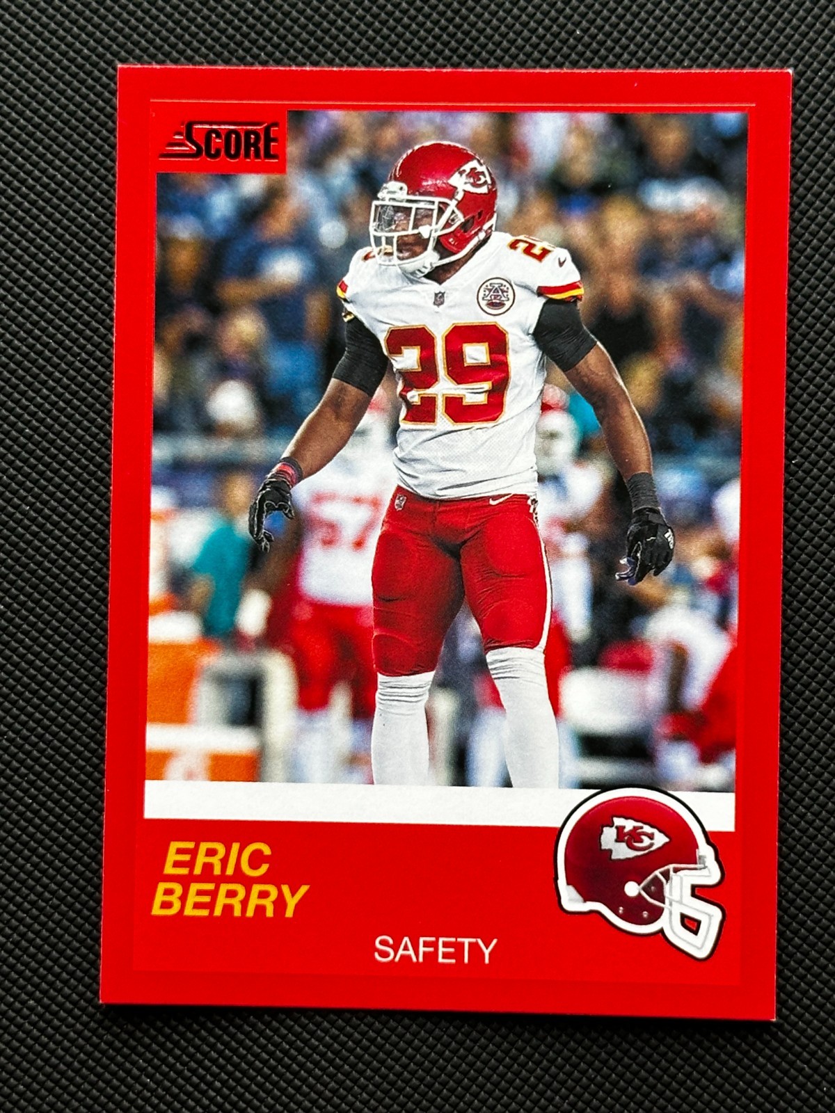 2019 Score Red #9 Eric Berry Kansas City Chiefs Football Card