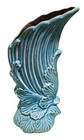 Red Wing MCM #1290 Pottery Art Denim Blue Vase Inner Glaze Dark Brown Planter