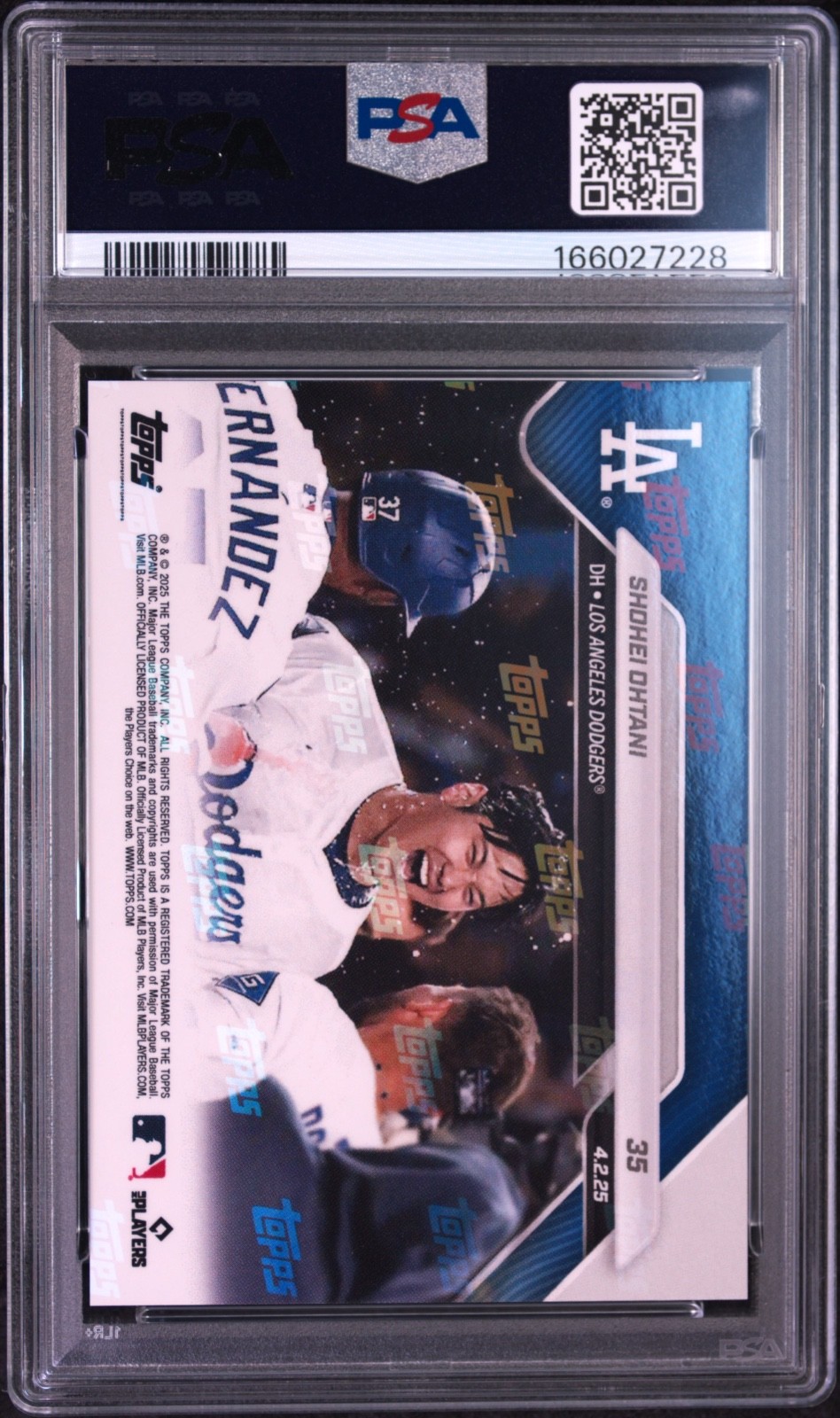 2025 TOPPS NOW #35 SHOHEI OHTANI PSA 10 view 2