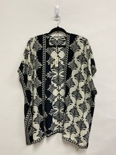 NWT Max Studio Size S White/Black Floral Batwing Ladies Kimono