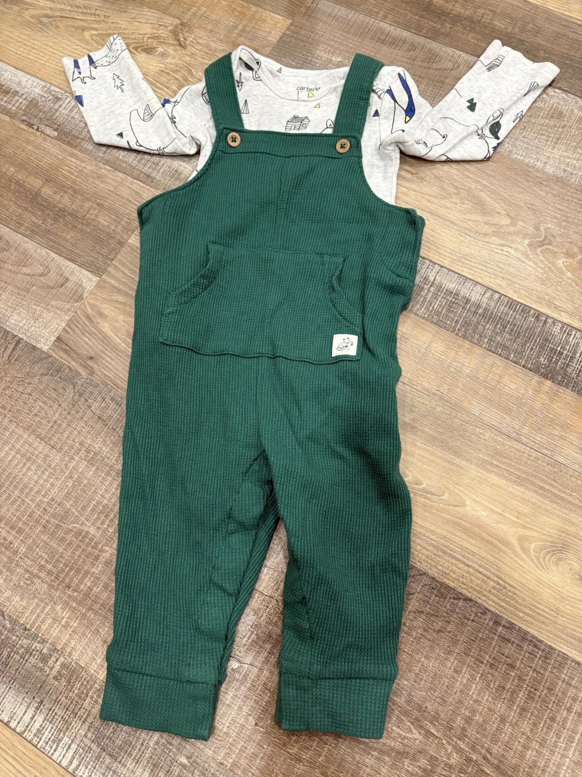 Carters 9 Month Overall Woodland Set