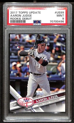 2017 Topps Update Rookie Debut #US99 Aaron Judge PSA 9 MINT