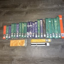 Martial Arts Karate Taekwondo Judo Jiu jitsu 25 Belts Pro Force O,1,2,3,4,5,6,7