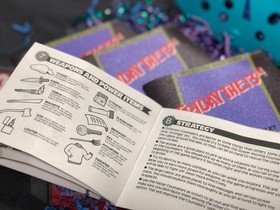 Friday the 13th "Glitter Cover" Nintendo (NES) Booklet - PRINT / NOT ORIGINAL!