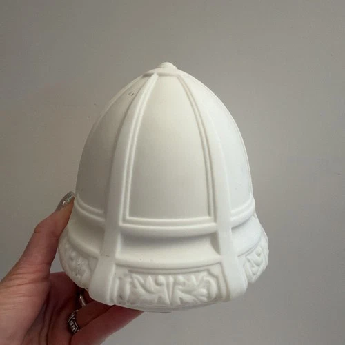1920's Satin White Milk Glass Acorn Light Fixture Lamp Shade Ceiling